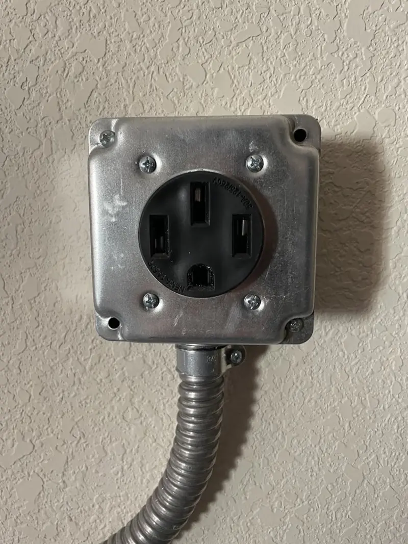 NEMA 14-50 outlet installed for Electrical Panel Upgrade in Hilton
